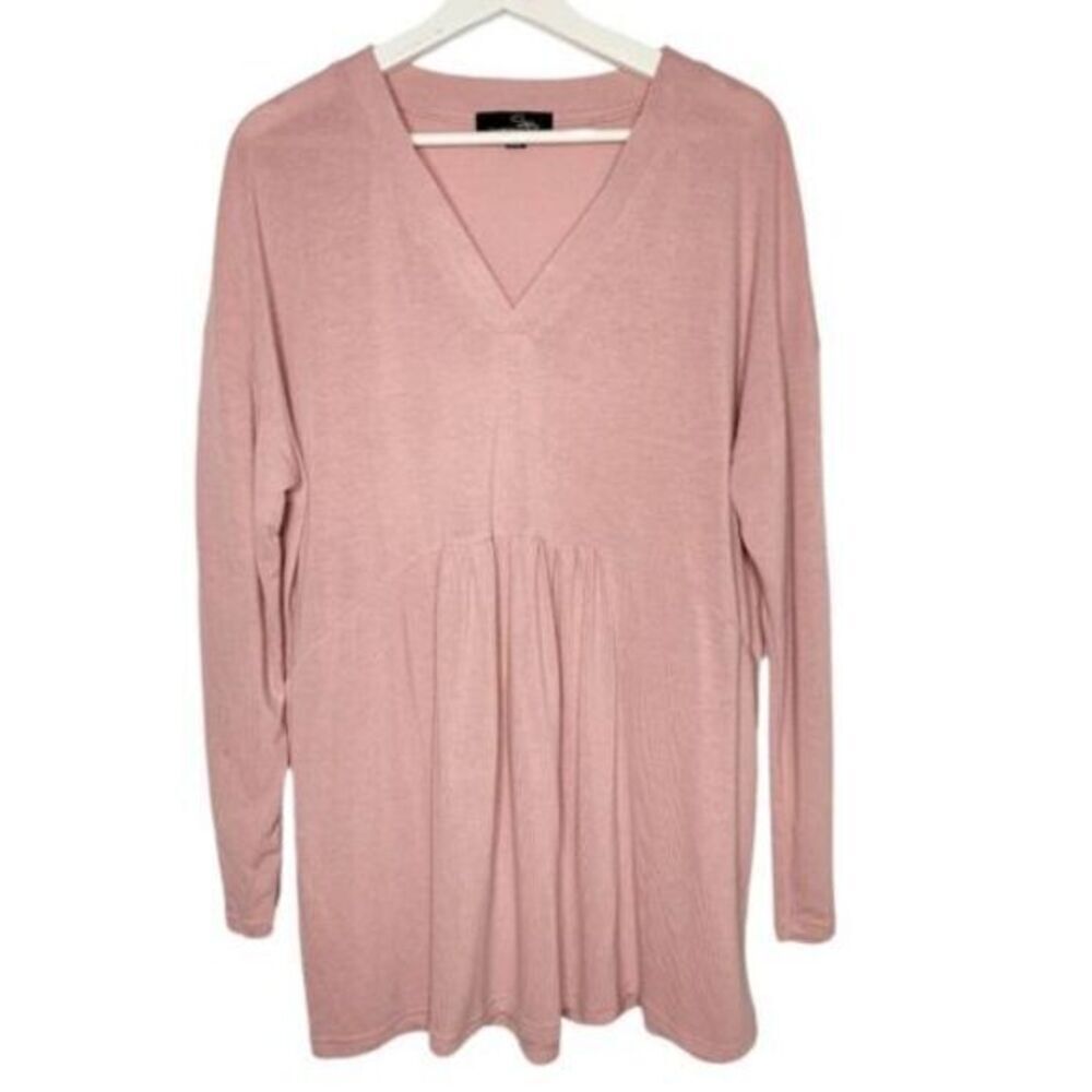 Suzanne Betro Long Sleeve Lightweight Tunic Sweater,‎ SZ XL